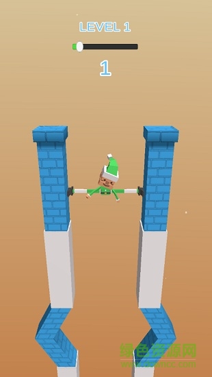 小人用腿撑住墙(fracturejump)