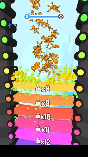 人群瀑布游戏 人群瀑布游戏