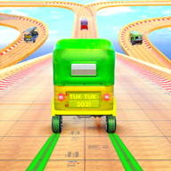 Tuk Tuk Rickshaw 3D Stunt: Free Stunt Games 2021