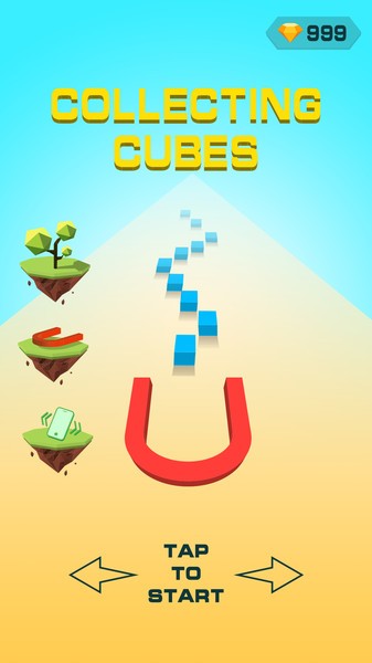 收集沙滩立方体