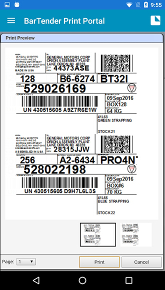 BarTender Print Portal 安卓版v1.1
