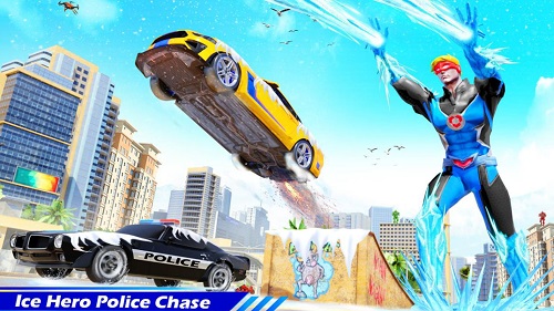 Flying Ice Hero Robot