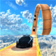 Police car stunt game: Impossible Mega Ramp