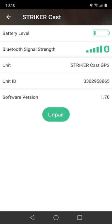 Garmin探鱼器手机app (STRIKER Cast)