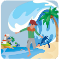 Beach games: Wave Escape