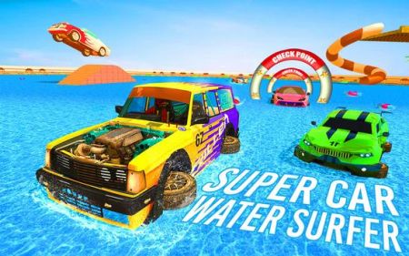 迷你汽车水上冲浪Mini Car Water Surfing Games
