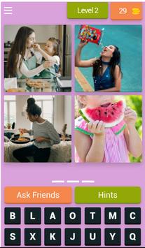 4张1字拼图(4 Pics 1 Word)