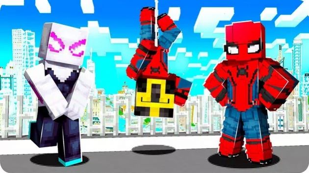 方块工艺蜘蛛人酷跑手游(Spider Craft Runner)