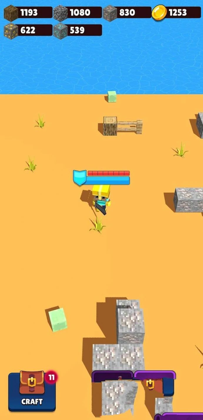 勇闯方块岛StickmanHeroCraftRoyal