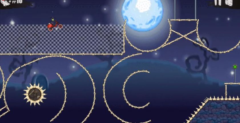 南瓜幽灵摩托(moto x3m spooky land)