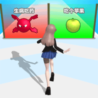 健康女孩爱跑酷