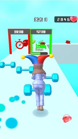 健康女孩爱跑酷