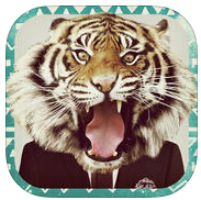 老虎头贴纸软件(Animal Face)