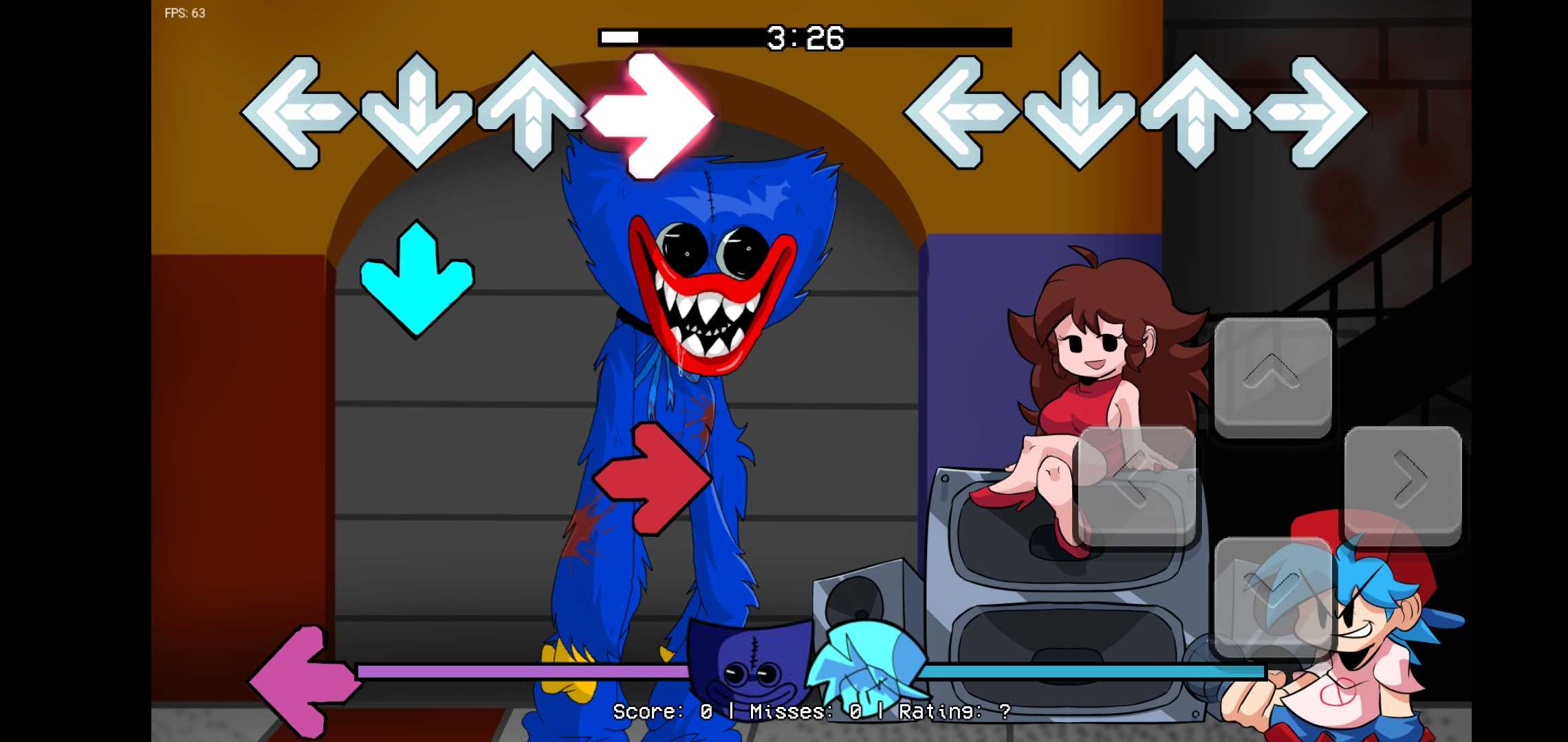 Friday Night Funkin VS huggy HD(FNF波比的游戏时间)