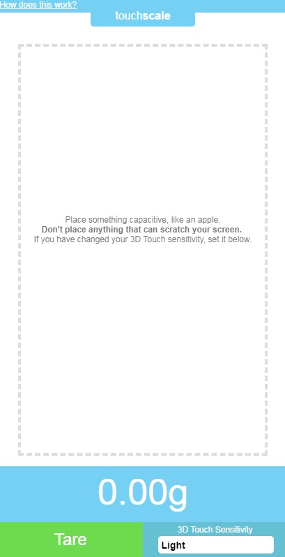3d touch屏幕电子秤下载安卓最新版(touchscale)