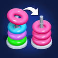 Hoop Stack Puzzle: Color Sort