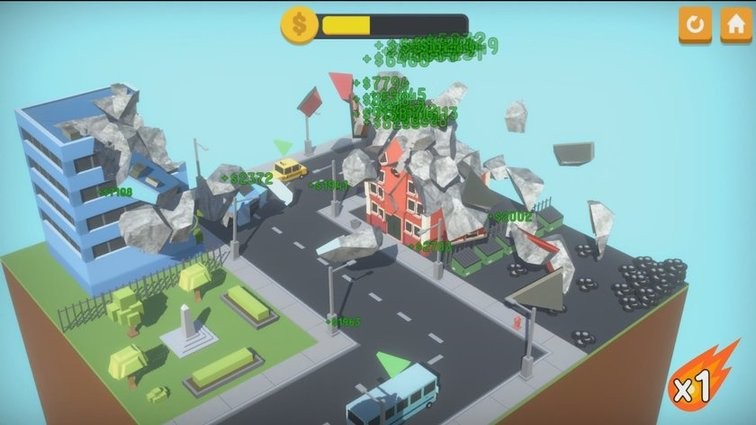 Meteor City Destructor : Physics Simulator