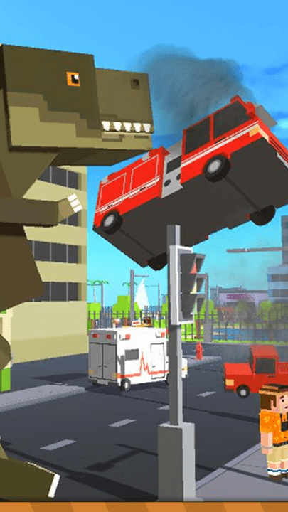 像素恐龙:城市破坏