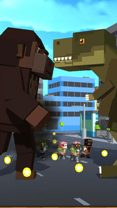 像素恐龙:城市破坏