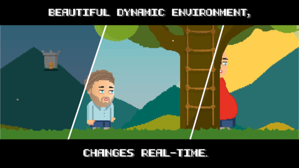 冒险中的英雄:像素故事