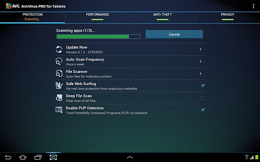 AVG杀毒软件 平板专业版