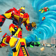 Hurricane Tornado Robot Transforming - City Rescue