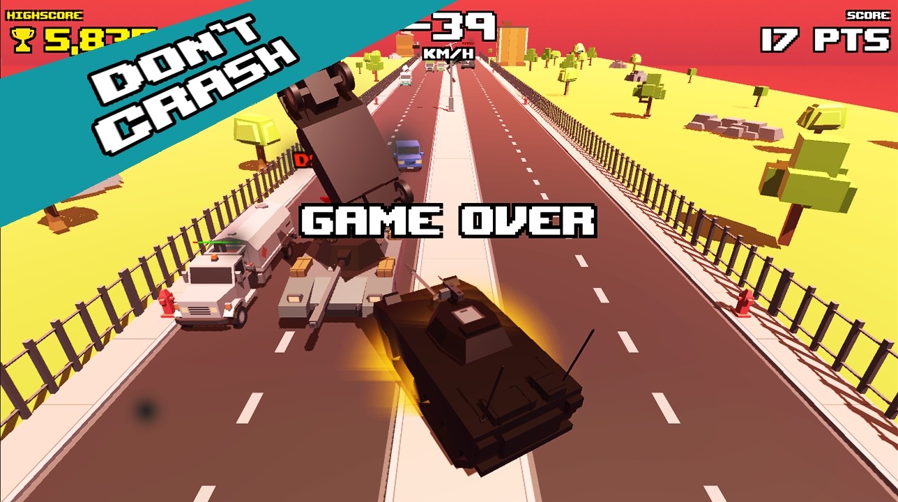 Crazy Road: Tank Rampage
