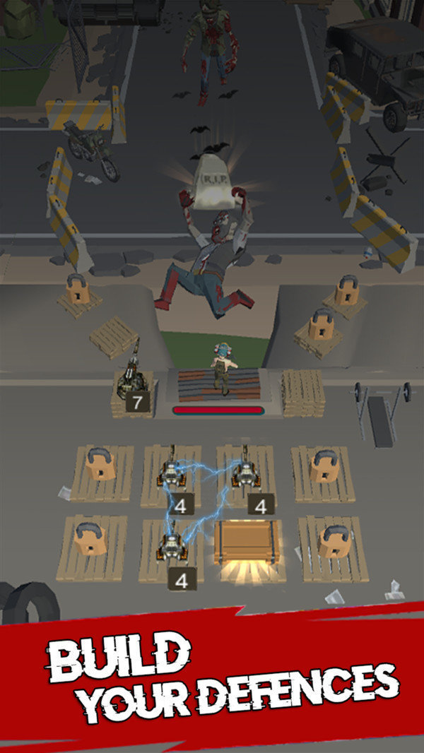 合并炮塔：僵尸防御