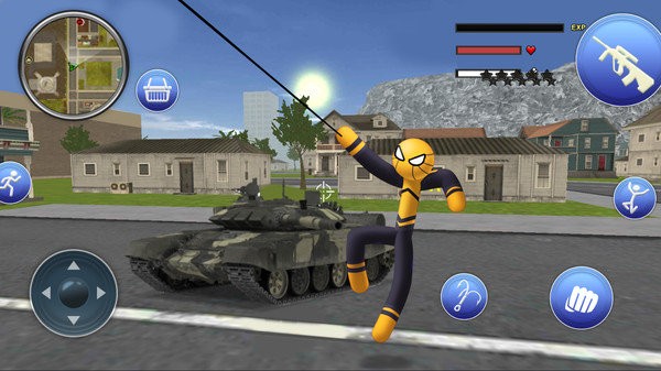 超级机甲绳索英雄