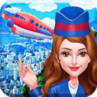 在机场的飞机女主人游戏