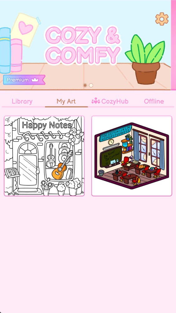 Cozy Home: Comfy Coloring Book