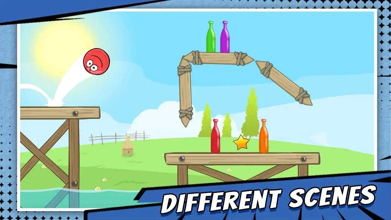 Red Ball:Bottle Shooting Red Ball:Bottle Shooting