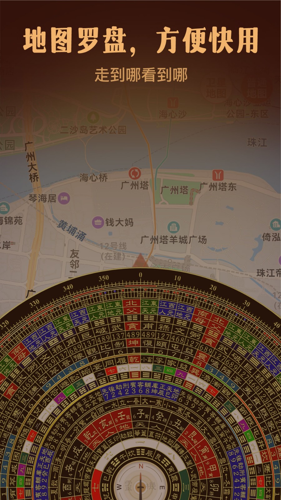 通易罗盘指南针