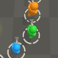 绳子上的贪吃蛇-人类贪吃蛇