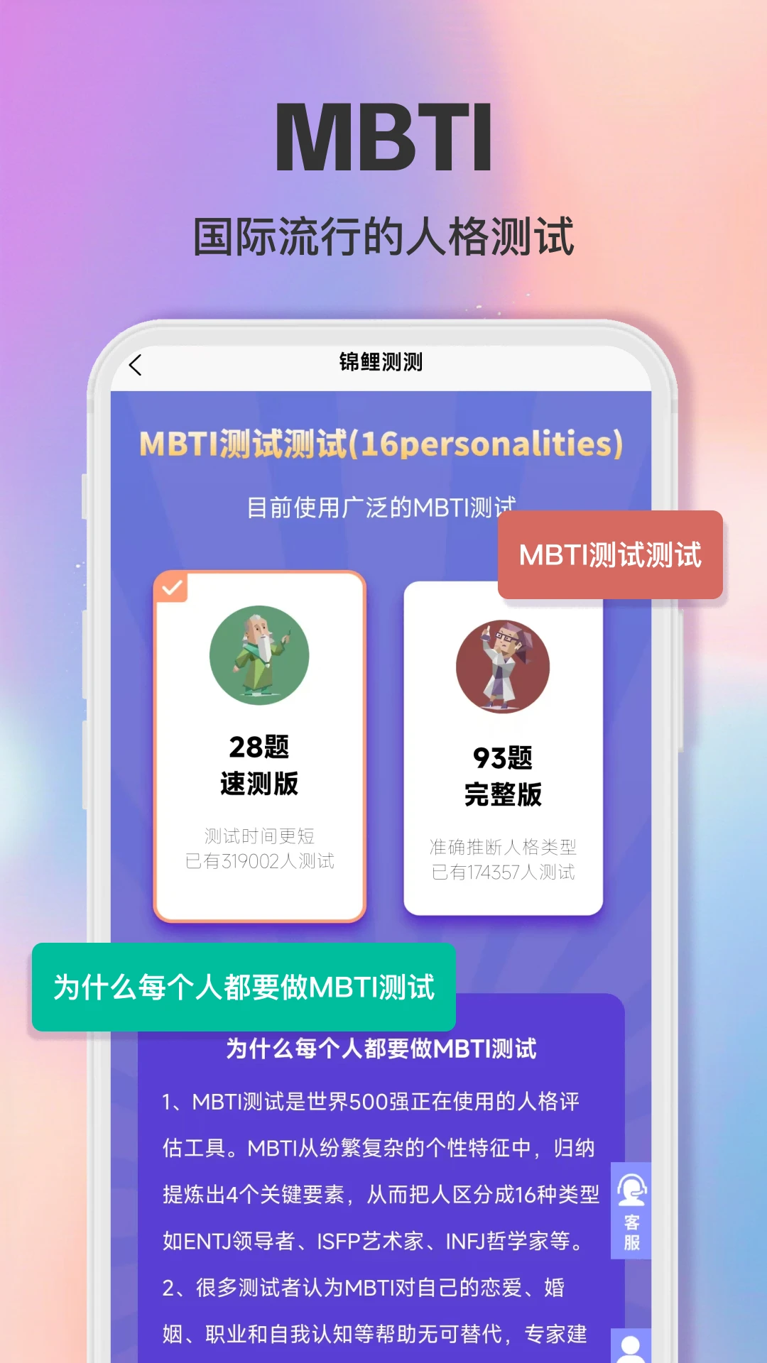 智商测试趣测MBTI