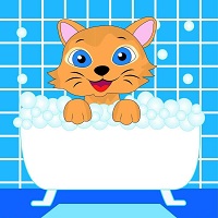 沐浴中的小猫电池插件