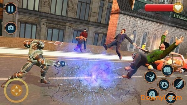 Superhero Panther Robot Battle City Rescue Games