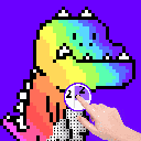 涂色龙像素画画