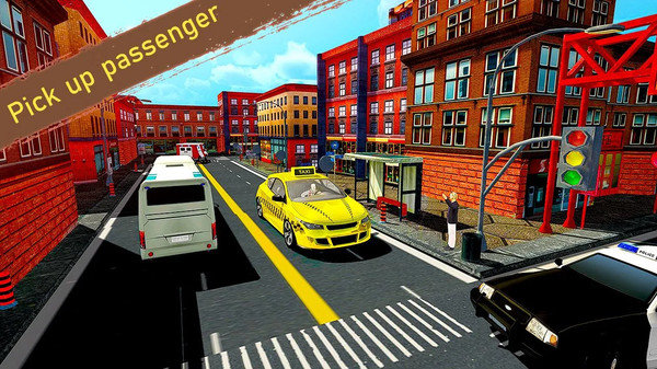 现代城市出租车