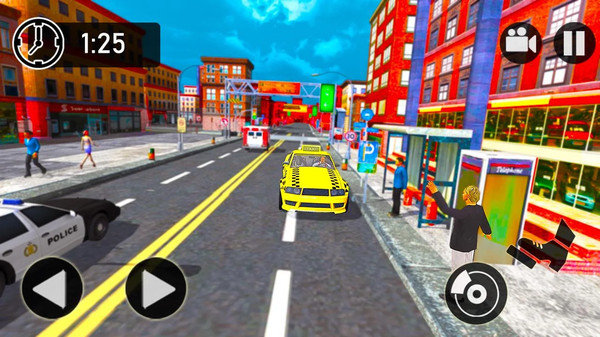 现代城市出租车