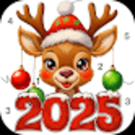 新年涂色书2025(New Year Coloring Book 2025)