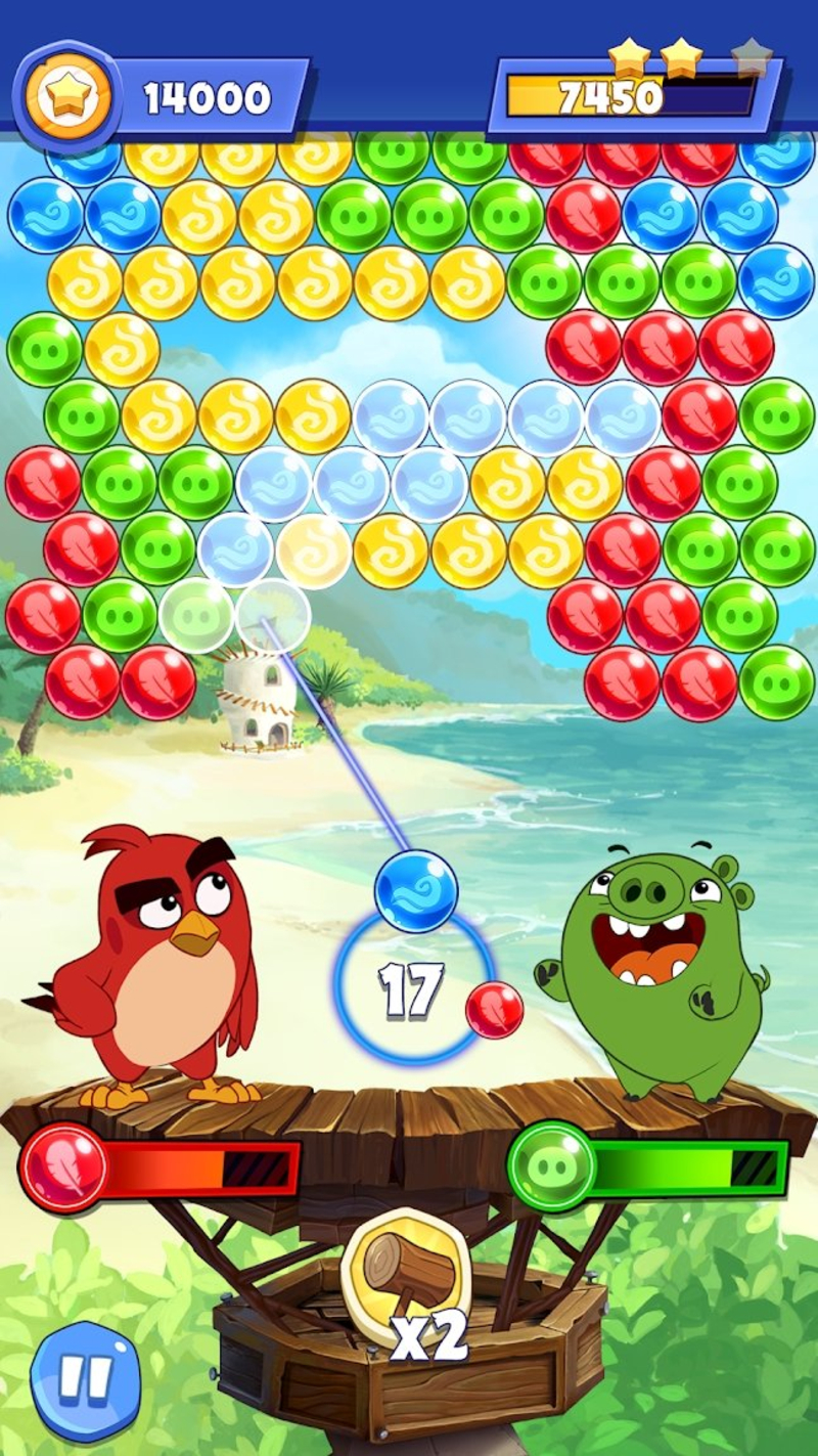 愤怒的小鸟泡泡龙2 (Angry Bird POP2)安卓版v1.1.0