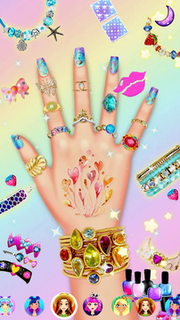 精灵公主美甲设计