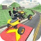 ATV Quad Bike Taxi Simulator Free: Bike Taxi Games