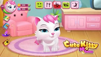 可爱小猫向上跳