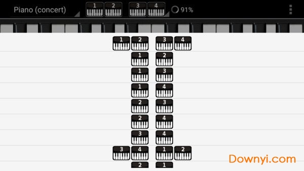 手机钢琴键盘